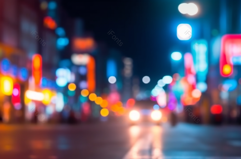 城市夜景路边灯光眩晕光圈实拍图,高清,摄影图,摄影图片,图片大全,摄影图免费下载